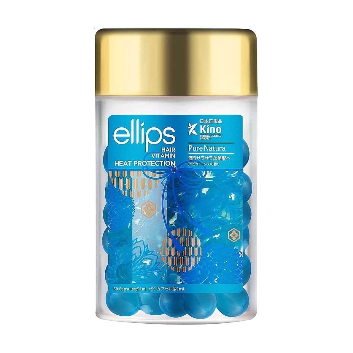 Вітаміни для волосся Ellips Hair Vitamin Heat Protection Сила лотосу, 50*1 мл